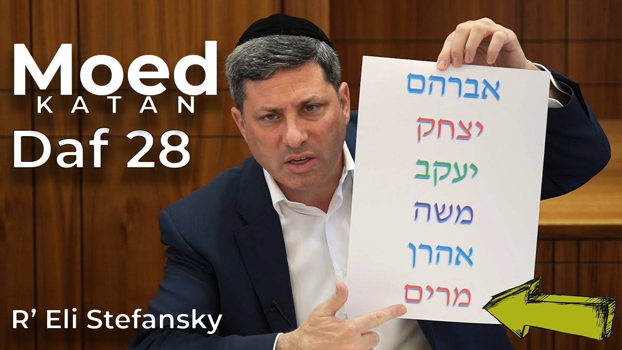 Daf Yomi Moed Katan Daf 28 by R’ Eli Stefansky