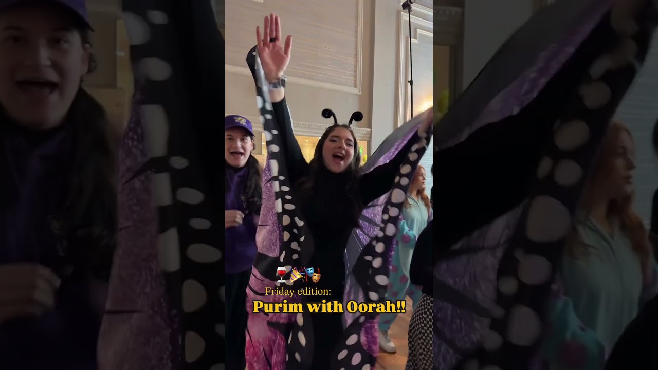 Check out what happens when Purim meets Erev Shabbos - Oorah style!🎭🎉