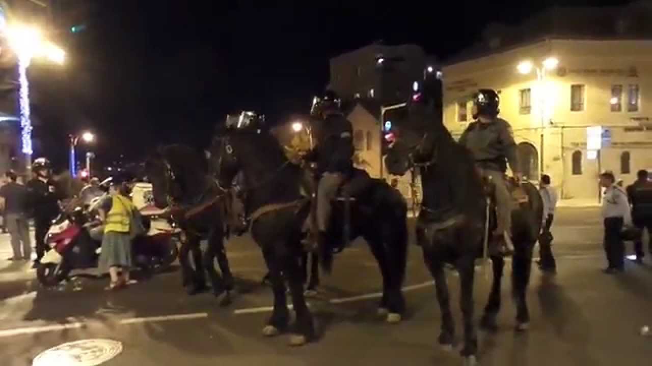 INITIAL VIDEO: Ethiopian Protest in Jerusalem Turns Violent