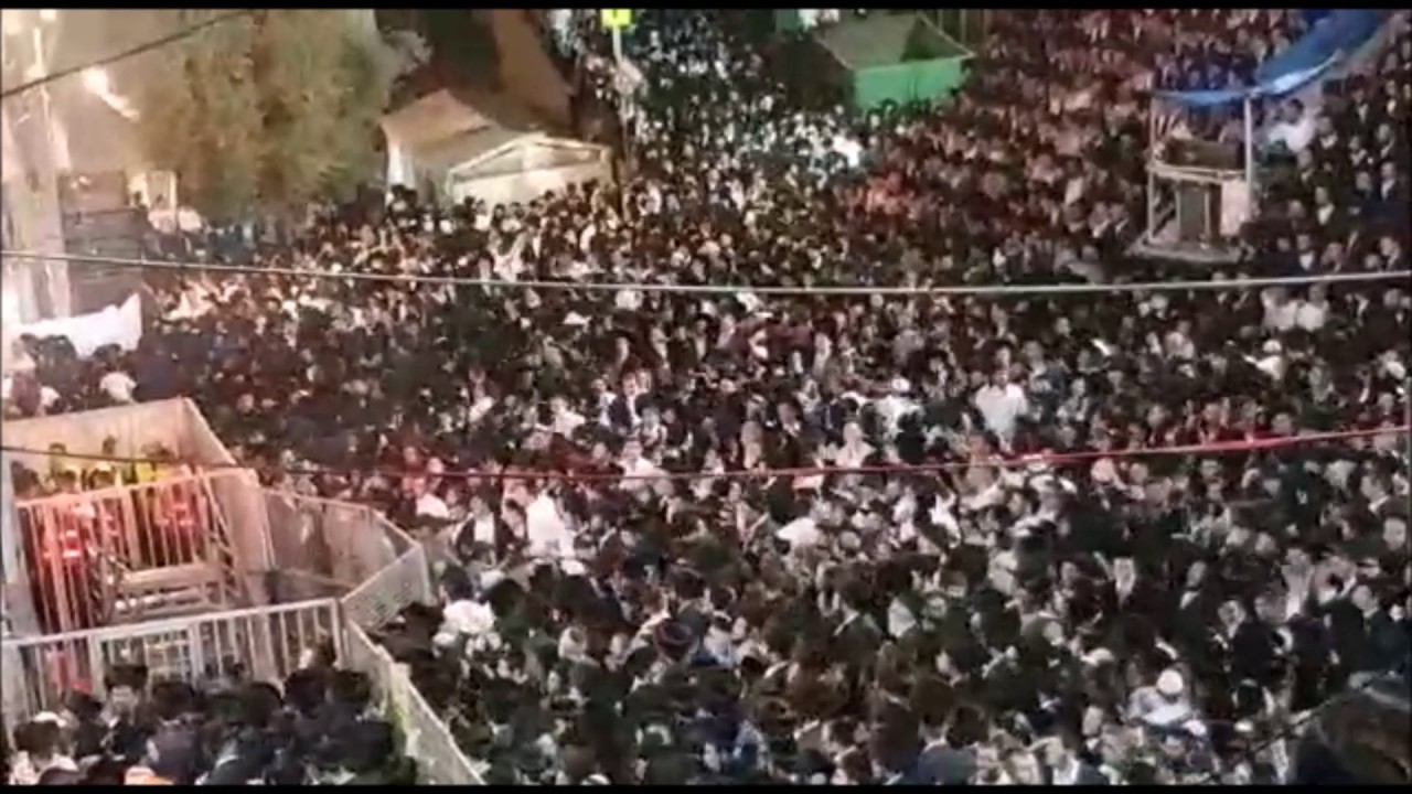 The Medura Of Karlin Stolin At Meron On Lag Baomer
