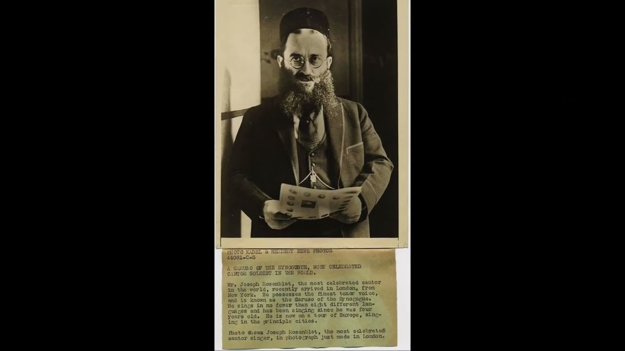 Cantor Yossele Rosenblatt Z"L - Tanchum