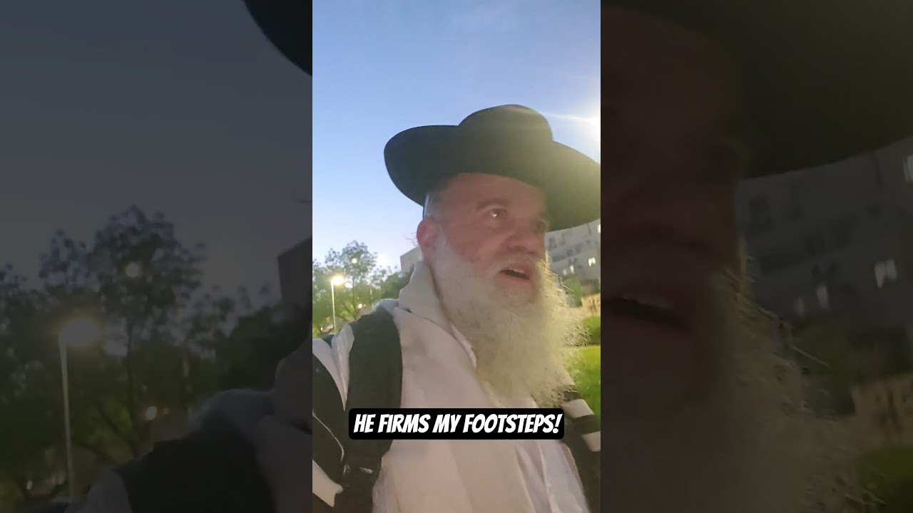 He firms my footsteps!