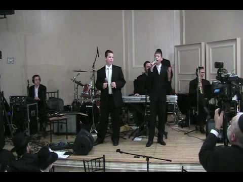 Raphael Rand From YBC and Sruly Rubin Singing V'zakeini At A Chasuna