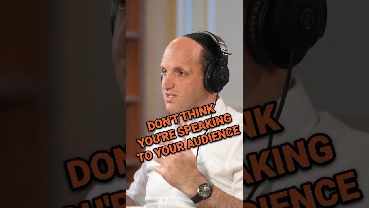 Don't think you're SPEAKING to your audience #shorts