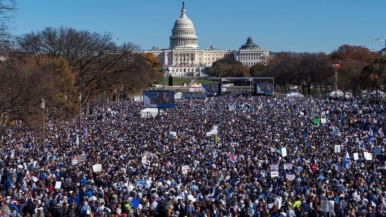 FULL REPLAY: Nearly 300,000 Rally for Israel, Hostages Release in Washington DC