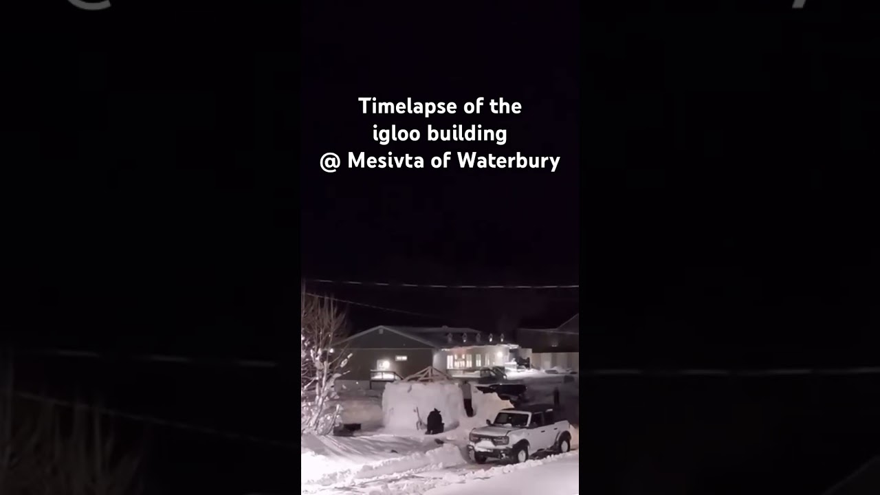 Timelapse of the igloo building @ Mesivta of Waterbury