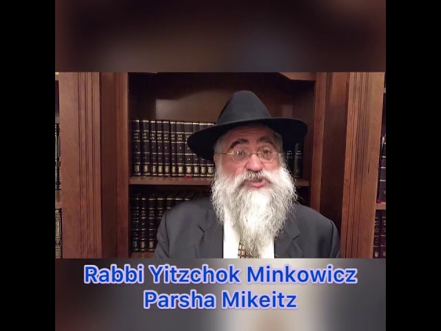 Rabbi Minkowicz Weekly Torah Lesson Parsha Mikeitz 5781
