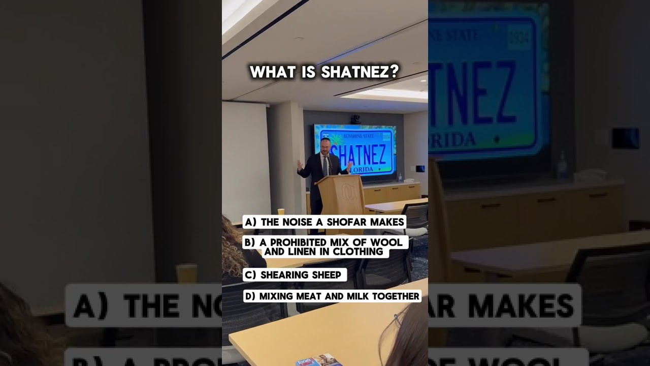 Do you know what shatnez is?