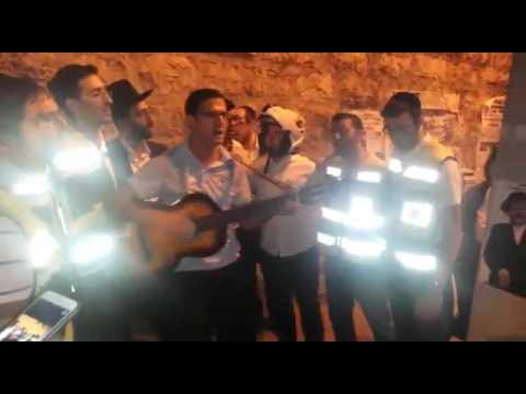 Emotional Kumzits by Zaka At Scene Of Terror Attack In Geula