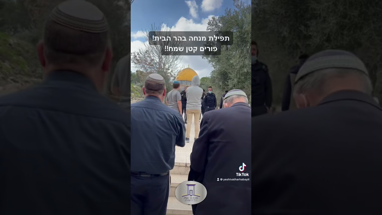 פורים קטן שמח! מנחה בהר הבית! #shorts