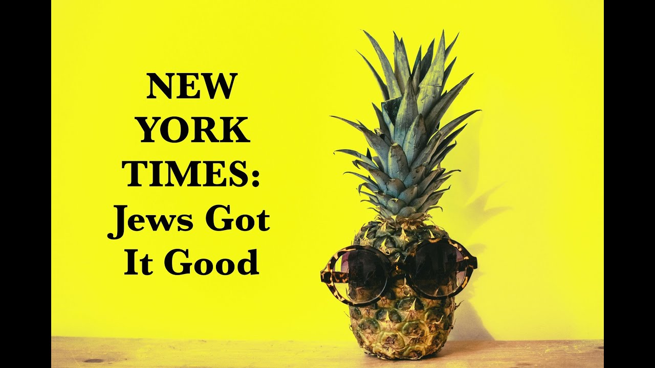 The New York Times Drops Bomb On Jewish Way Of Life