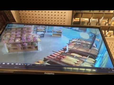 Car slams into Ramle bakery (Via Media Research Group)