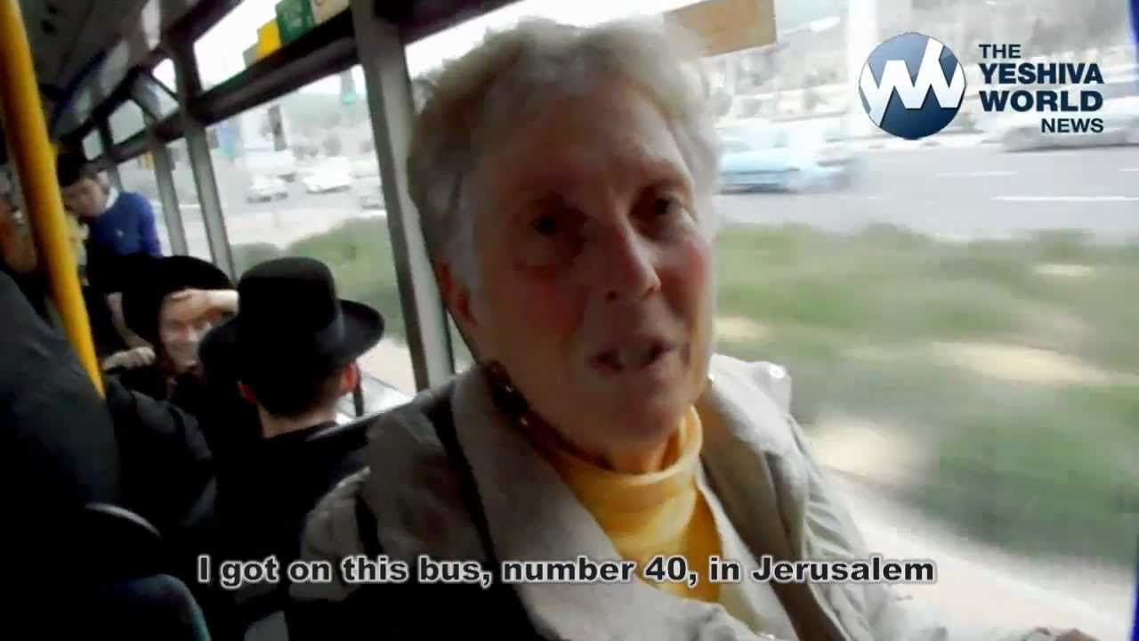 Charedi Gives up Front Row Seat for Non-Charedi Lady on Mehadrin (segregated) Bus in Jerusalem