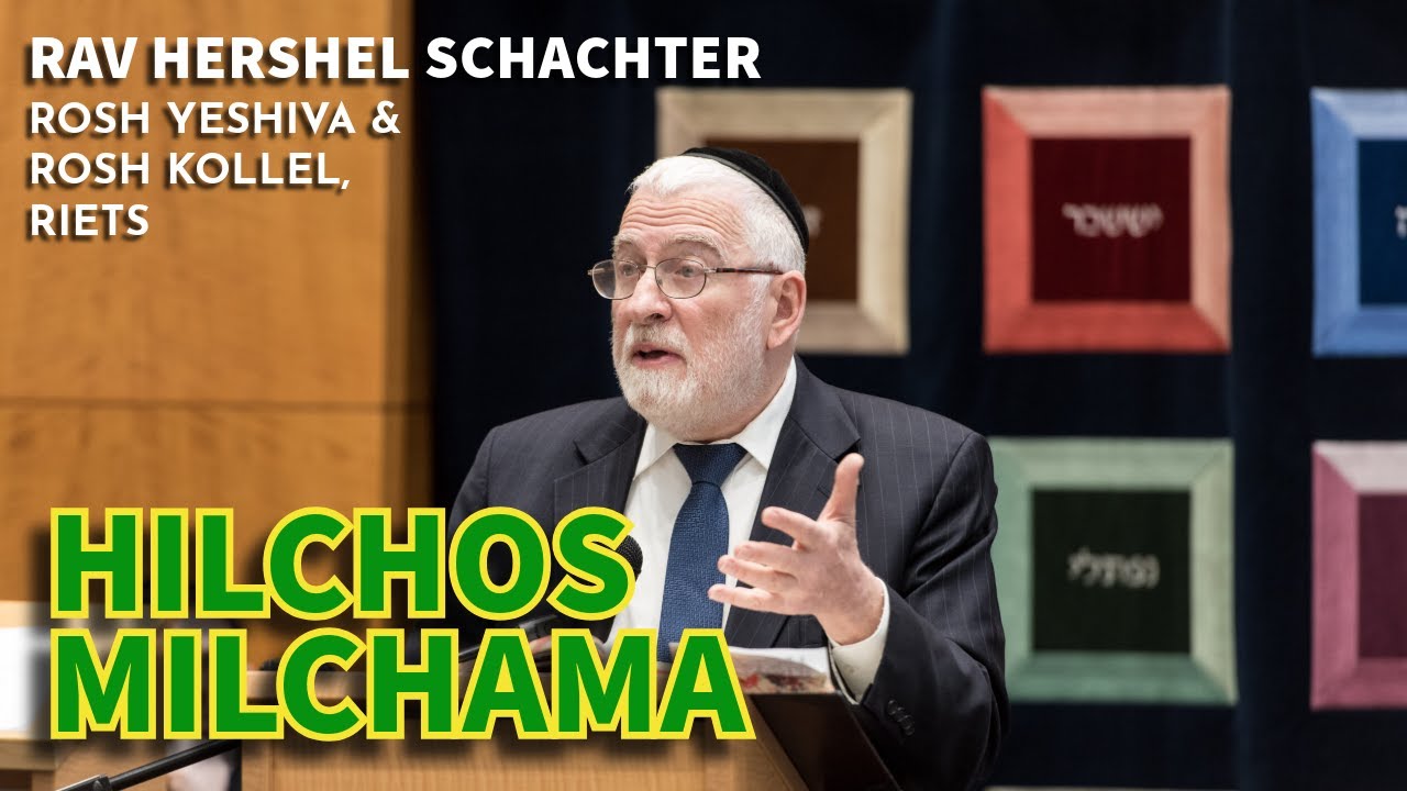 Hilchos Milchama   Overview of Jewish Laws of War Rav Hershel Schachter