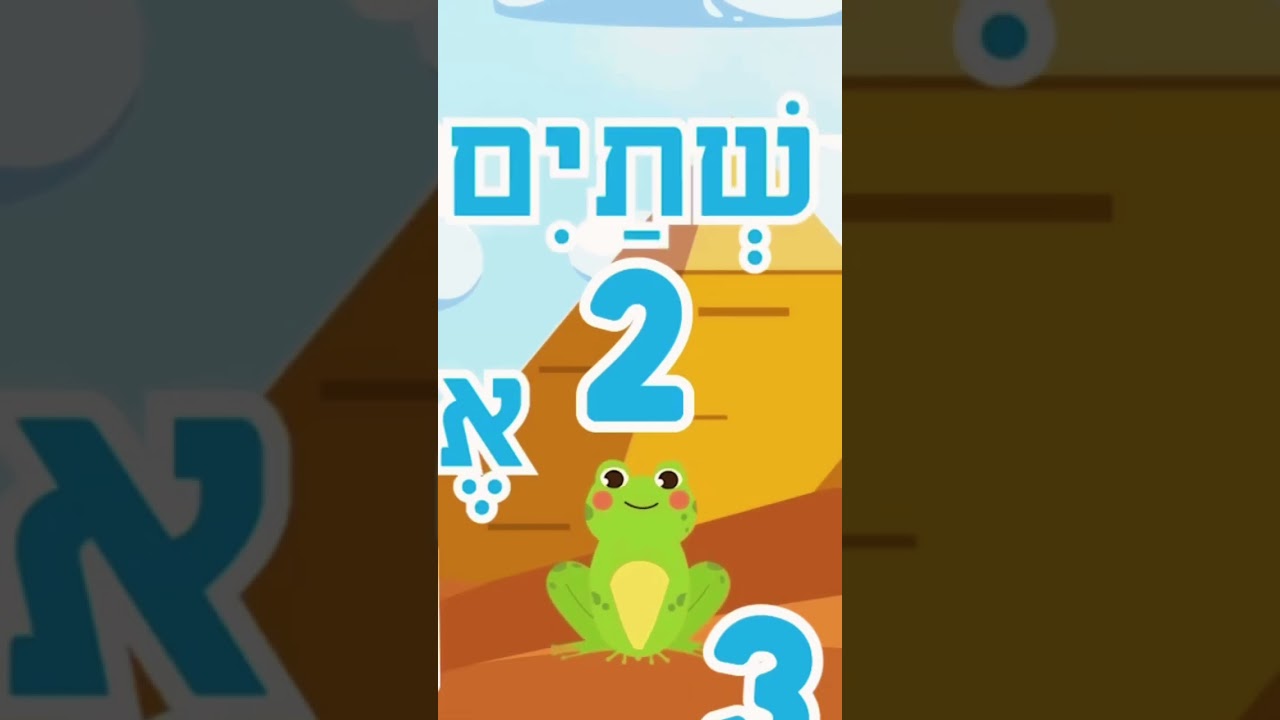 Count in Hebrew for Passover! #hebrewgames #nurseryrhymes #jewishkids #hebrewschool #learnhebrew