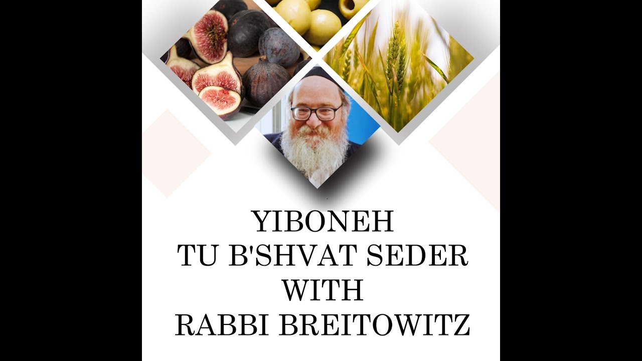 5784/2024 Rabbi Yitzchak Breitowitz: Yiboneh Tu B'Shvat Seder