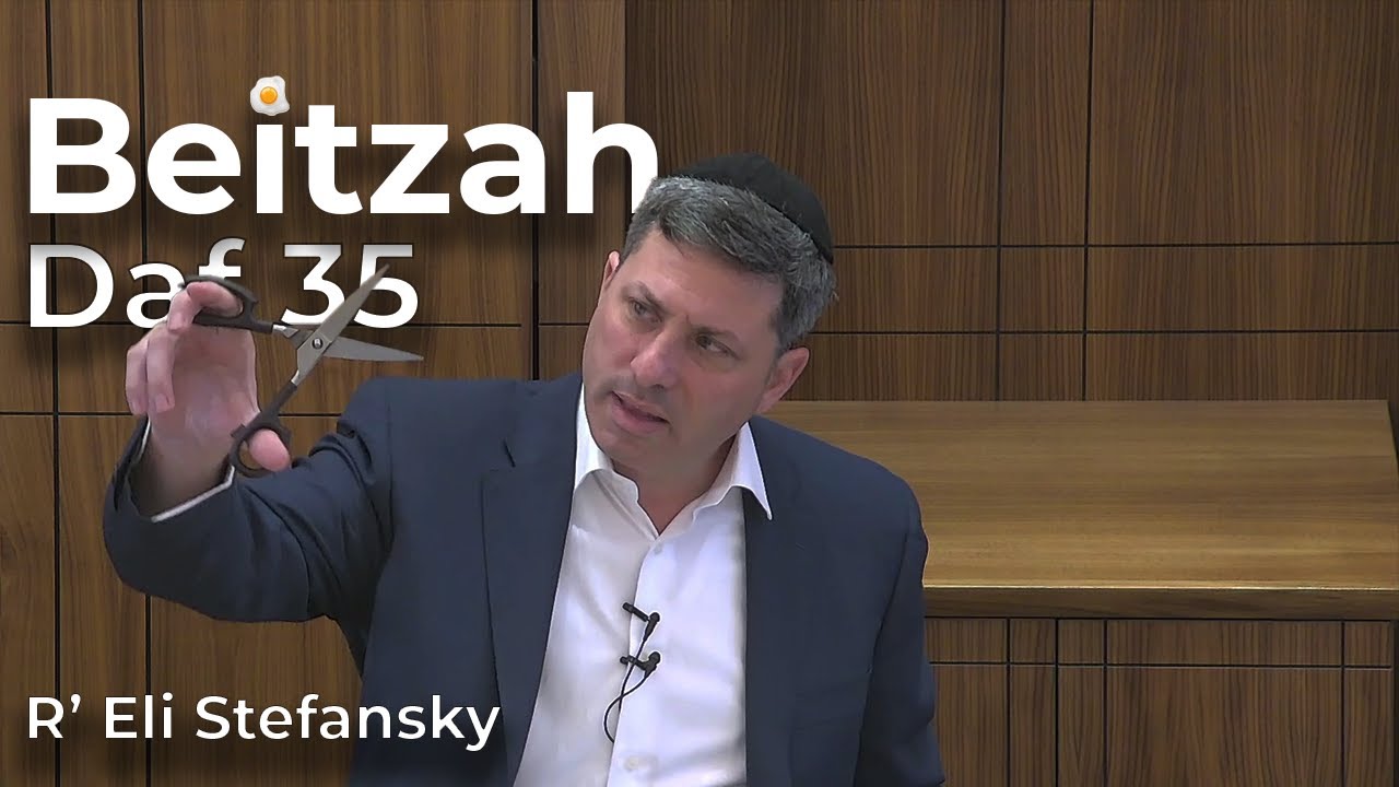 Daf Yomi Beitzah Daf 35 by R’ Eli Stefansky