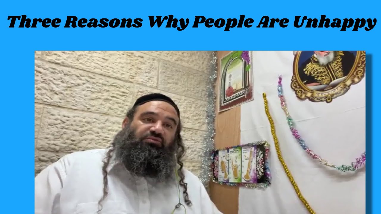 Three Reasons Why People Are Unhappy