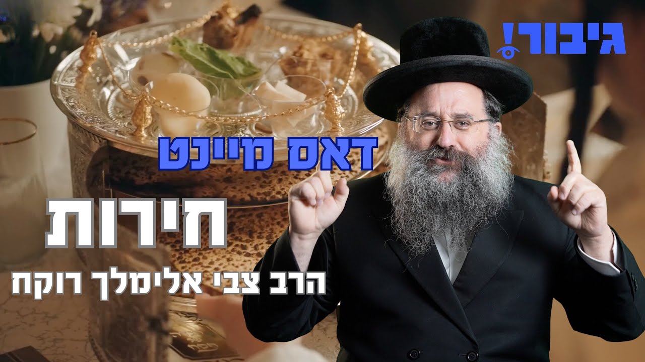 דאס מיינט חירות | הרב צבי אלימלך רוקח