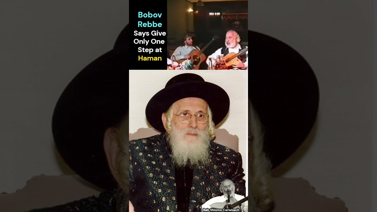 The Bobover Rebbe On Purim One Strong Clap