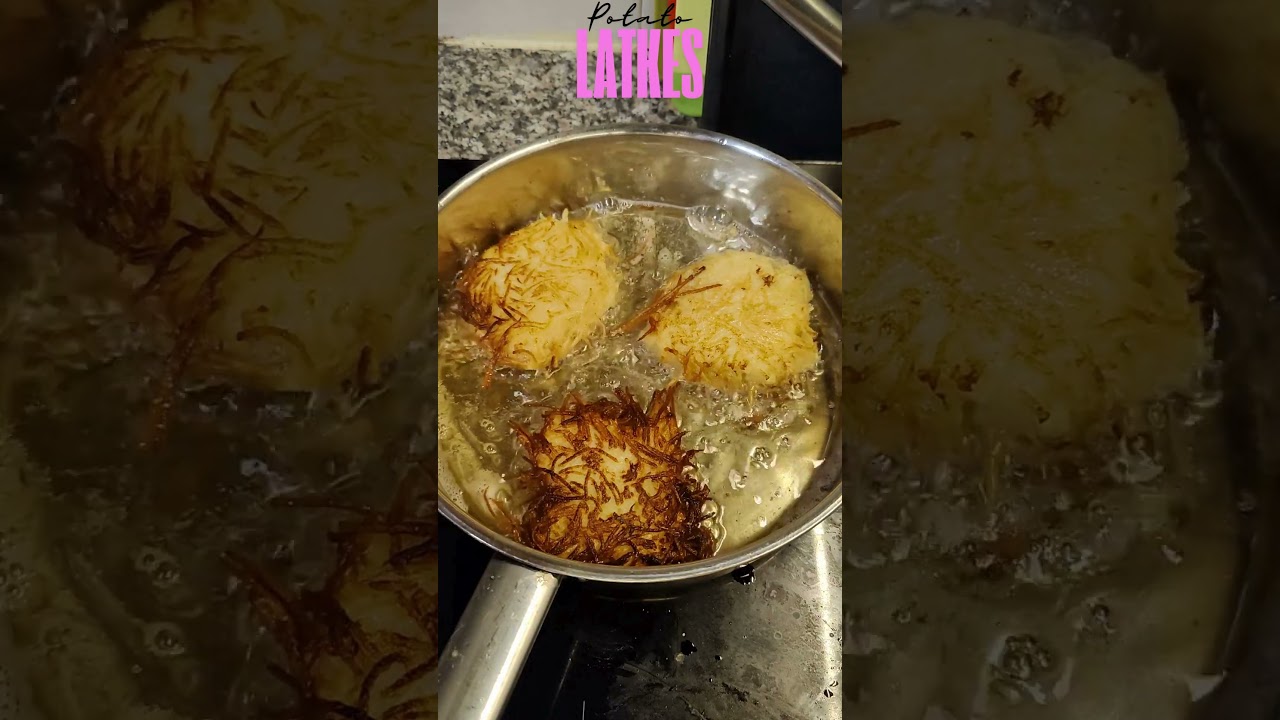 Frying Potato Latkes in an IKEA365 Pan