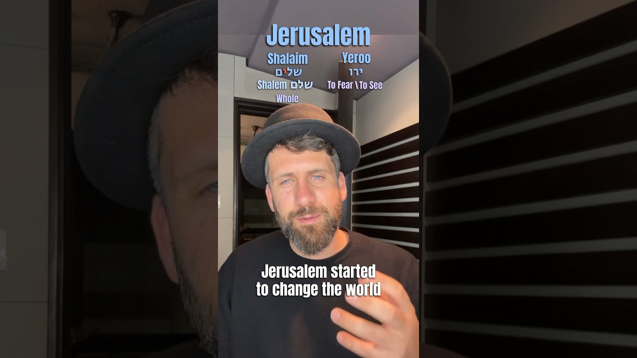 The beautiful meaning of Jerusalem in Hebrew #bible #jerusalem #hebrew #bibleverse