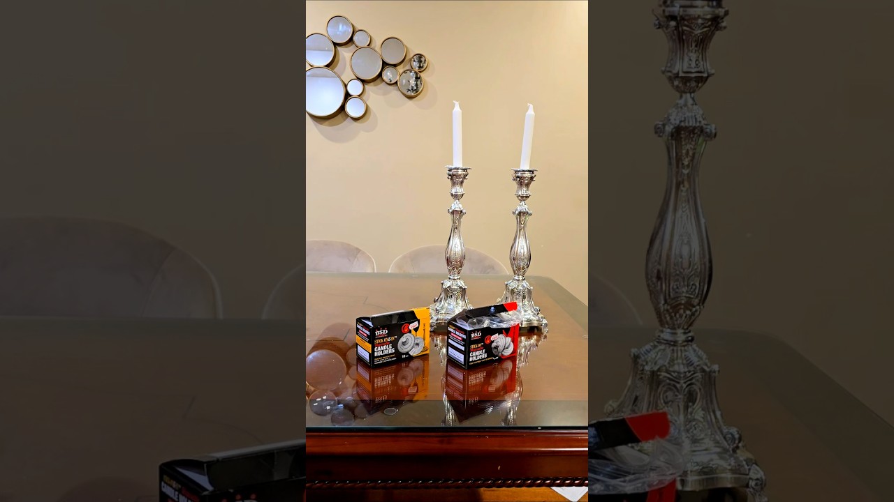 Introducing the latest innovation — Stick-On Candle Holders! help reduce the risk of tipping & fall