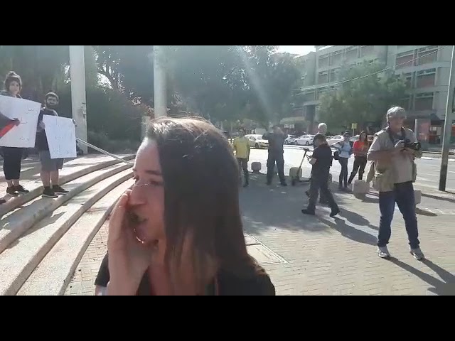 Arabs at Tel Aviv U. protest against Israel