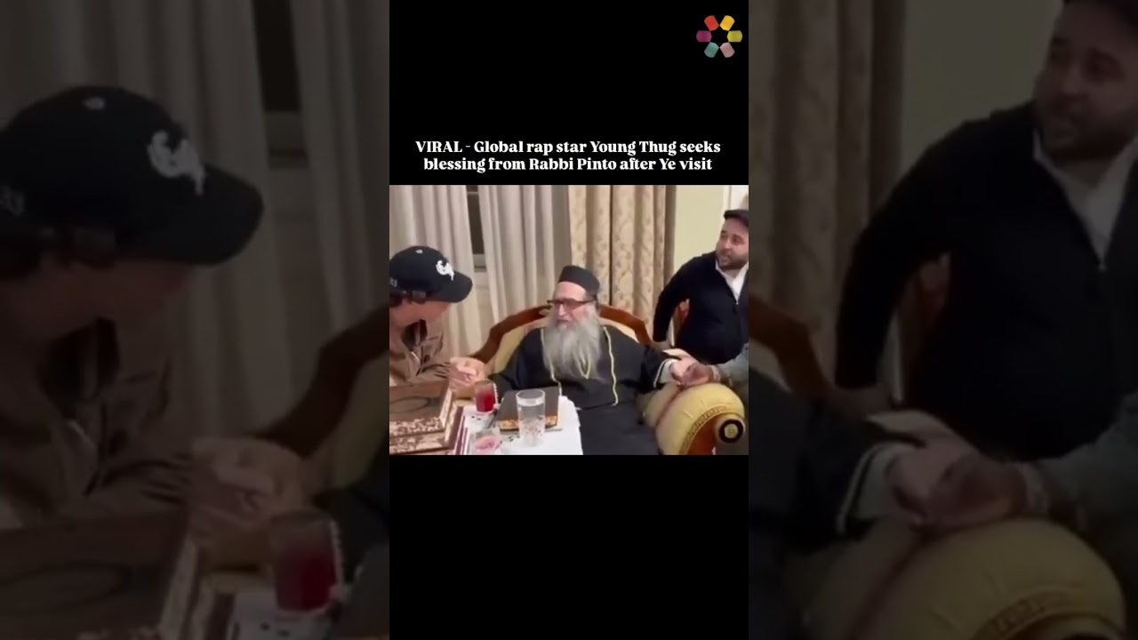 Rapper Young Thug meets with Rabbi Pinto in NYC