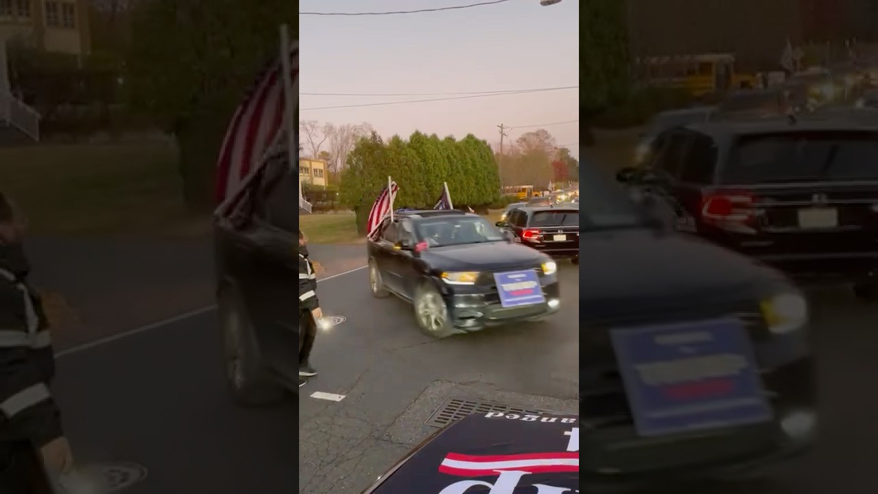 Car Parade At The Jews For Trump Rally In Monsey, NY