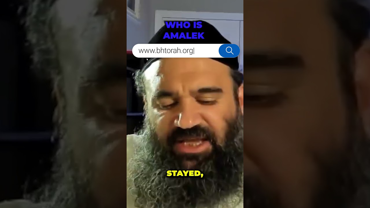 Who is Amalek #Amalek #WhoIsAmalek #truth #jewishbible #motivation #judaism #jewish #rabbiyaronreuve