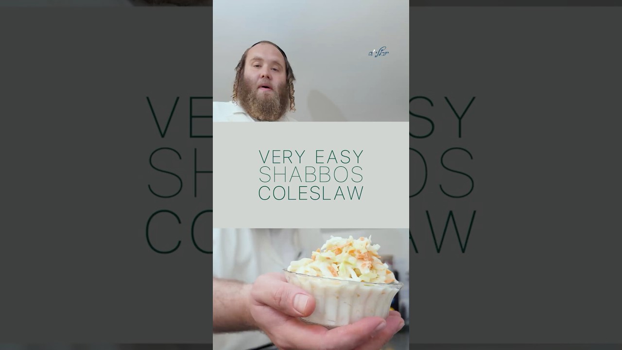 very easy shabbos coleslaw recipe with YOLISH