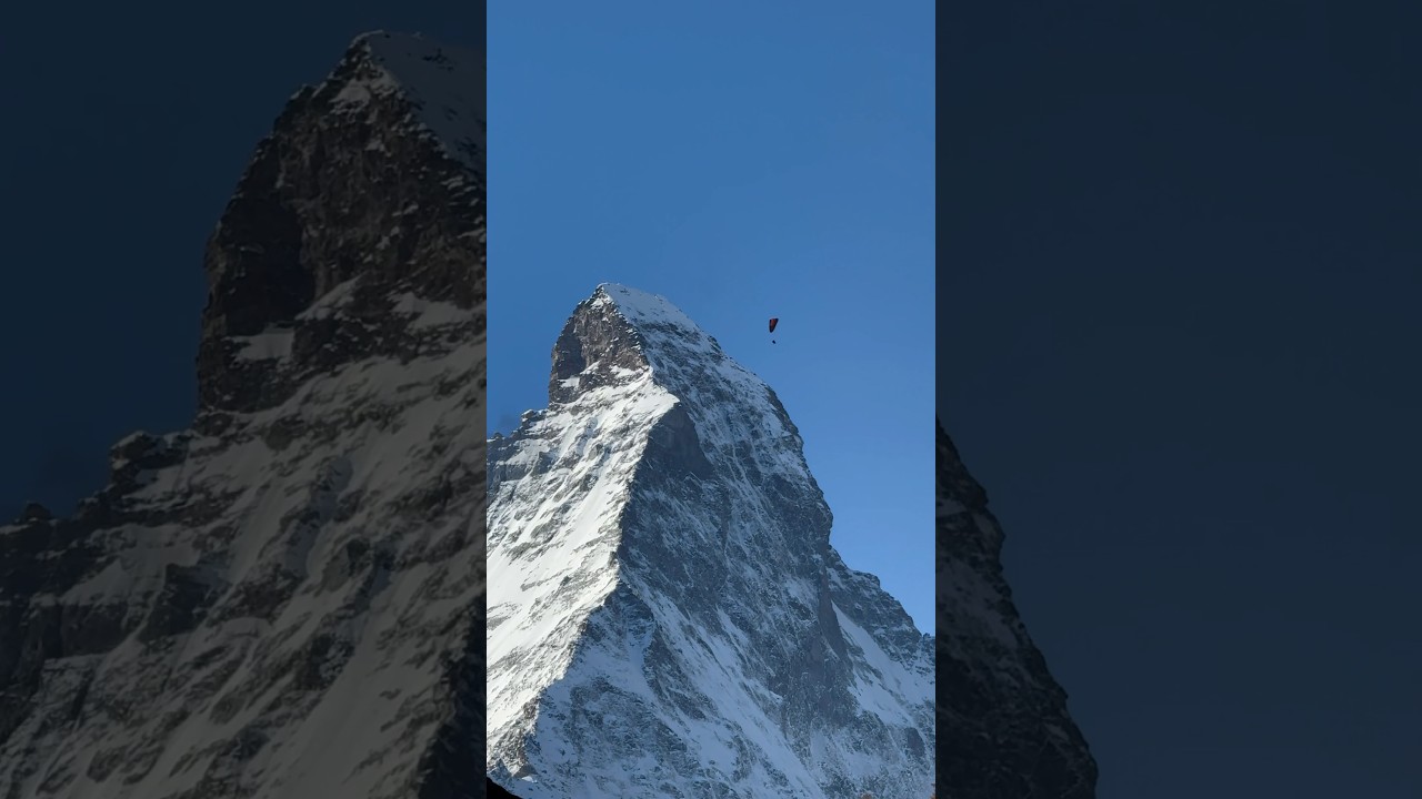 Paragliding over the Matterhorn #shorts #paragliding #matterhorn #switzerland