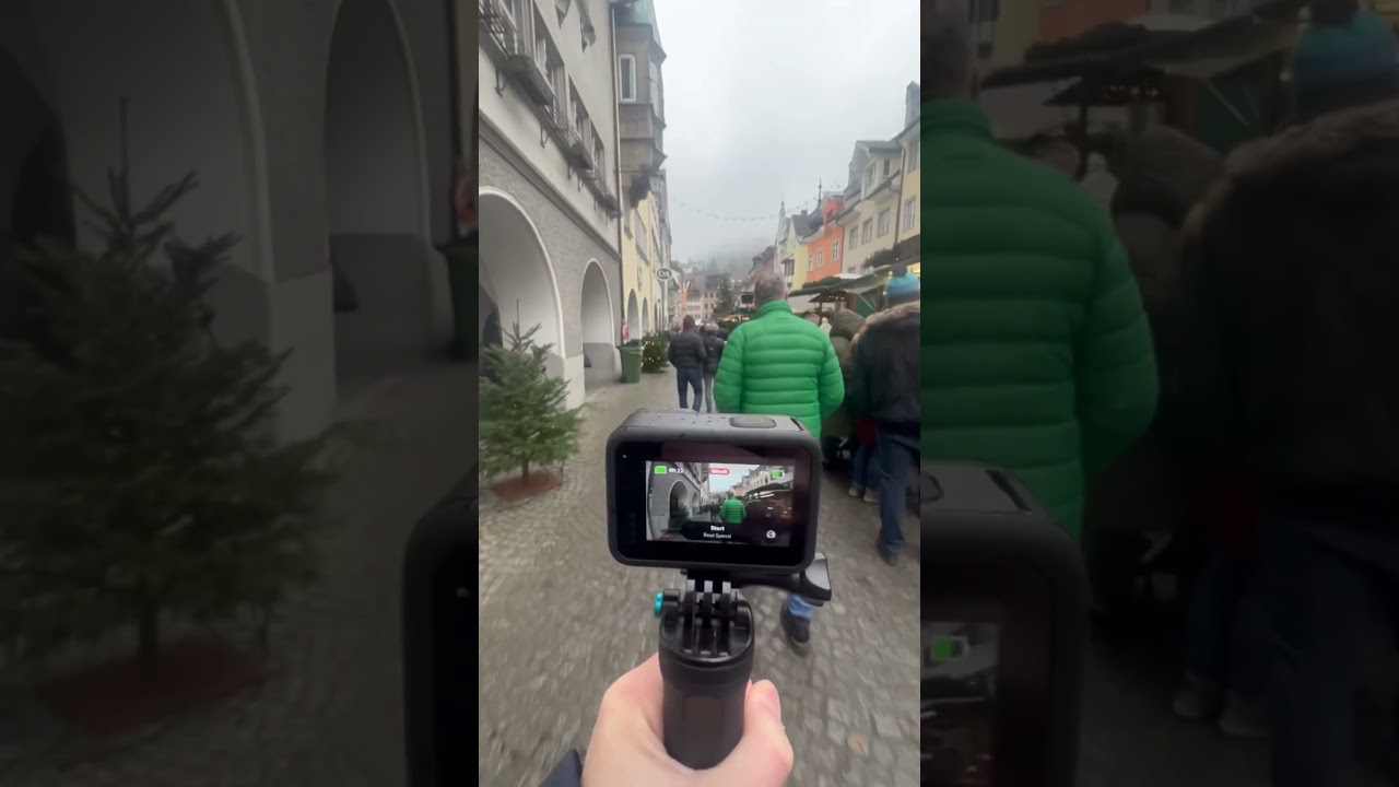 Go pro Timelapse in market in Austria