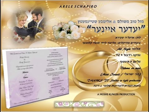 Wedding song of Meshulam & Elisheva Steinmetz by Arele Schapiro "יעדער איינער"