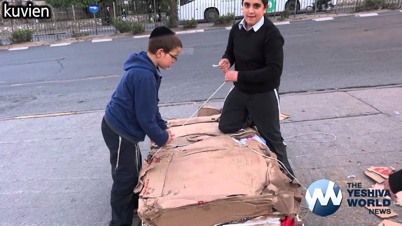 Children Prepare for Lag Ba'Omer in Jerusalem | הכנות ל"ג בעומר בירושלים