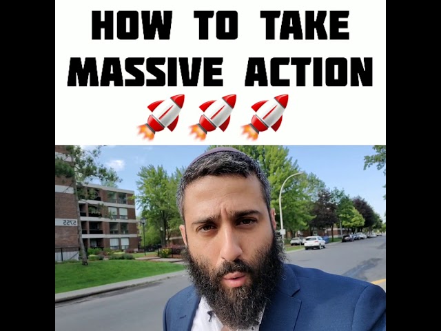 How to take massive action in business.