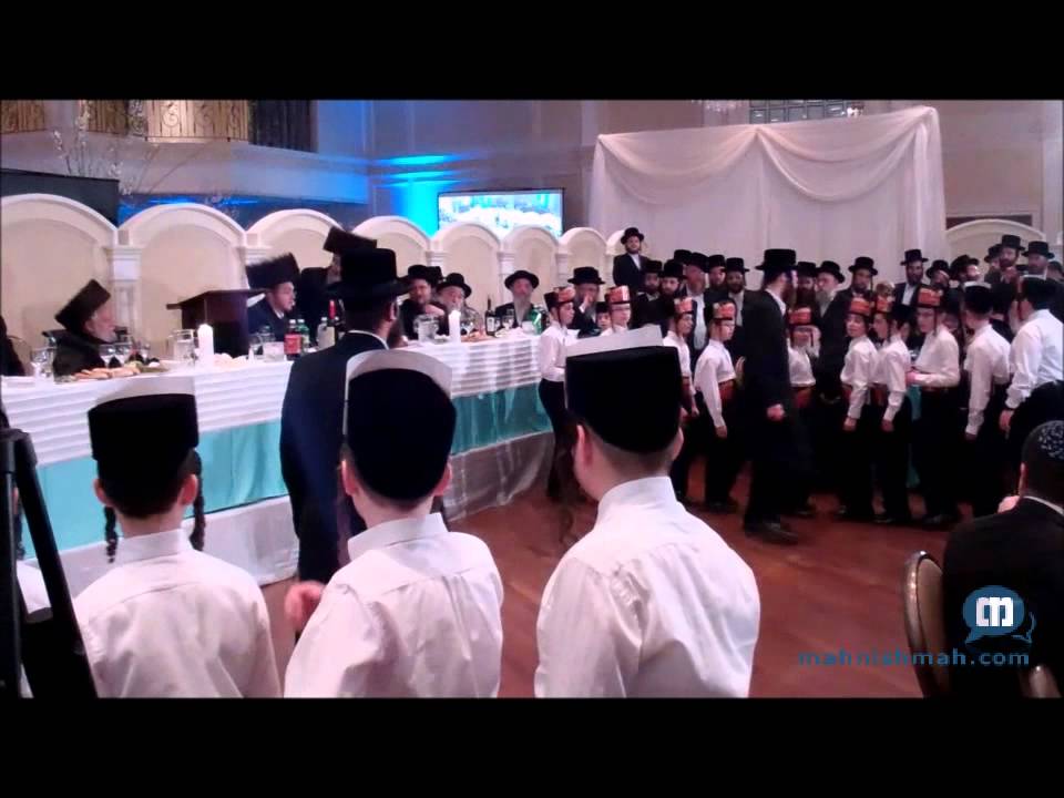 Kids March At Sheva Brachos