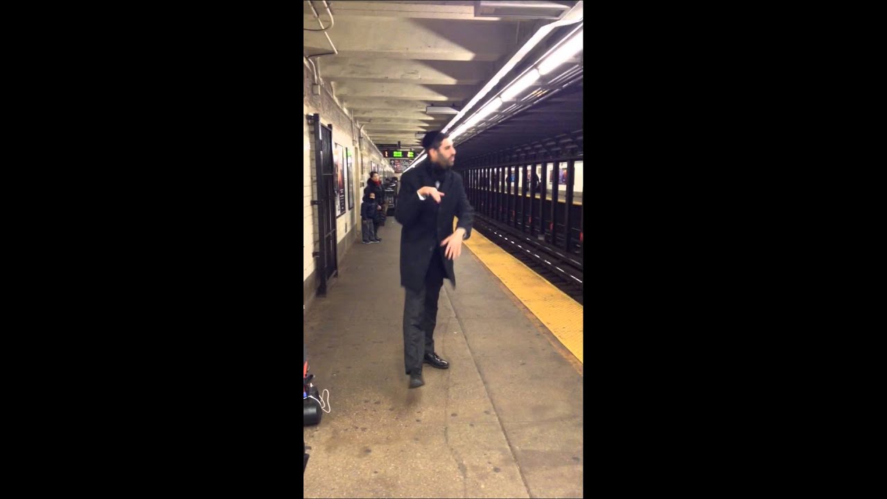 Chanukah light filming in Manhattan