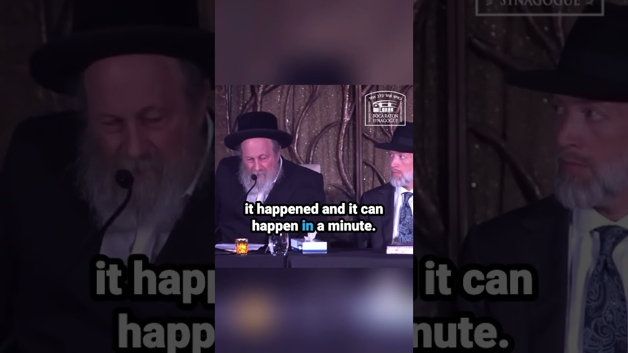 Rav Moshe Weinberger at BRS: NOTHING IS CLEAR.