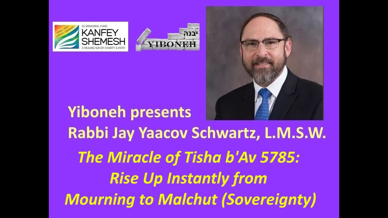 The Miracle of Tisha b'Av 5785: Rise Up Instantly from Mourning to Malchut (Sovereignty)