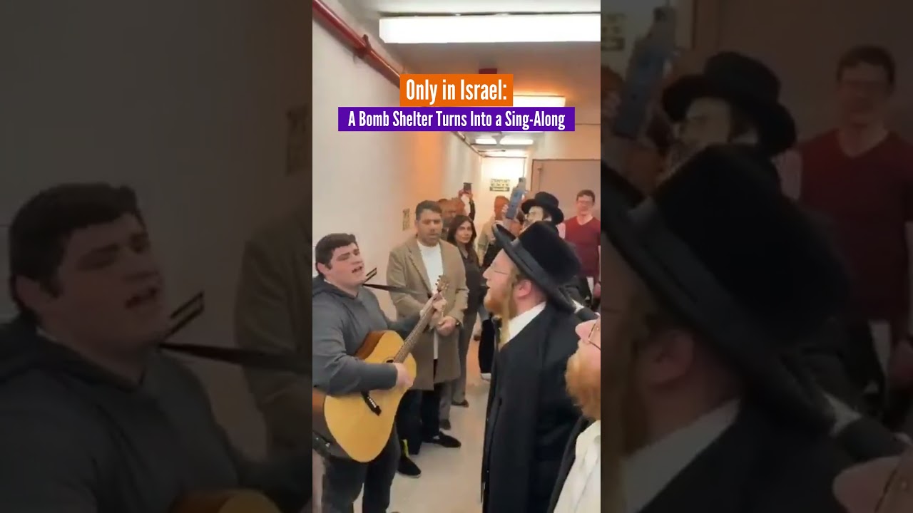 Only In Israel: A Bomb Shelter Turns Into a Sing-Along