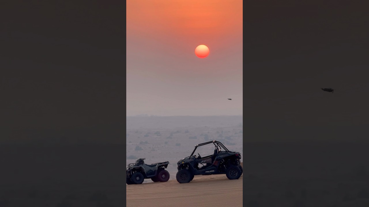 Dubai desert sunset Shot on iPhone #dubai #shotoniphone #desert #sunset