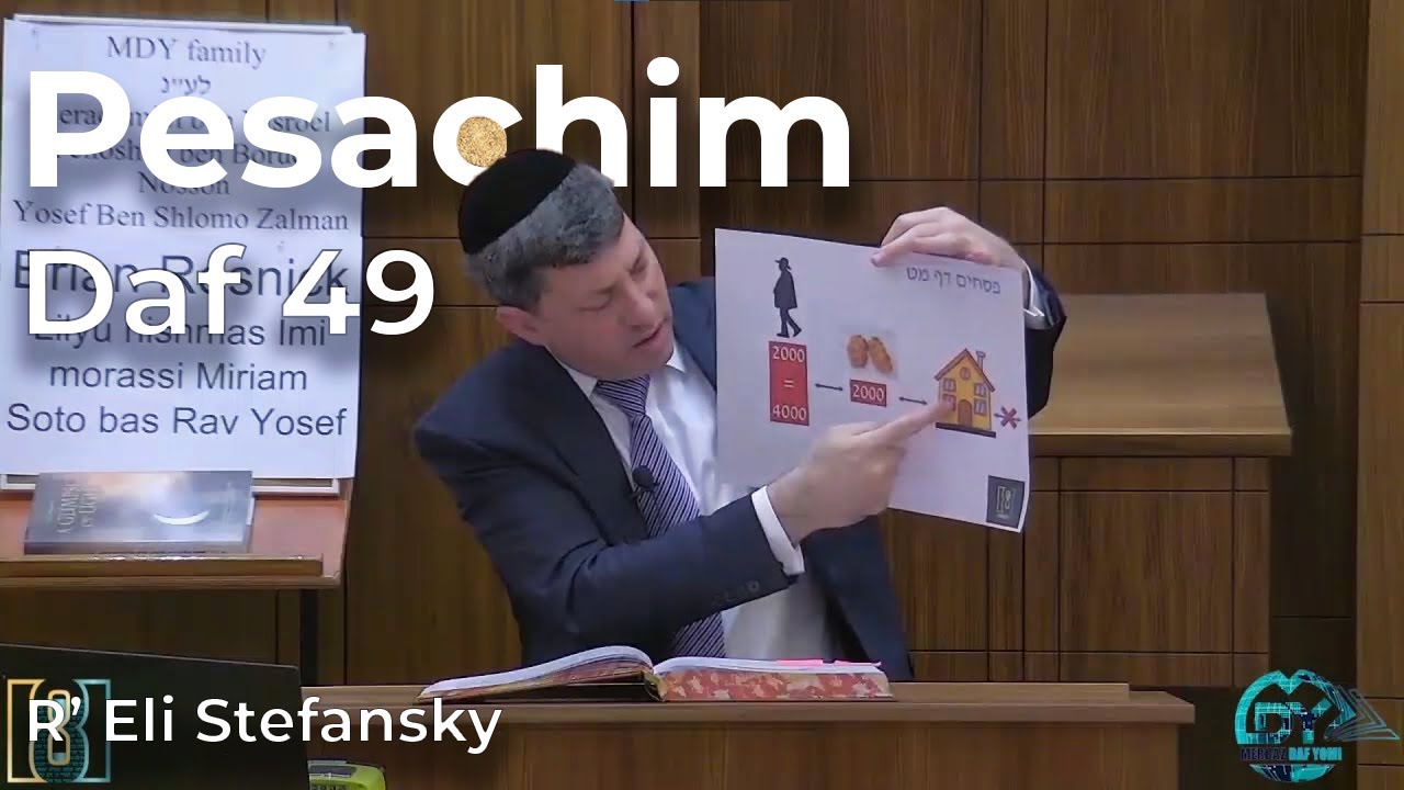 Daf Yomi Pesachim Daf 49 by R’ Eli Stefansky