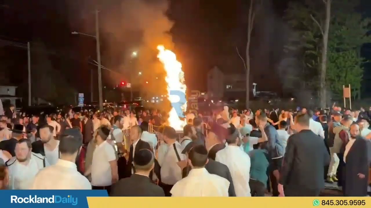 Lag BaOmer Hadlakahs around Monsey.