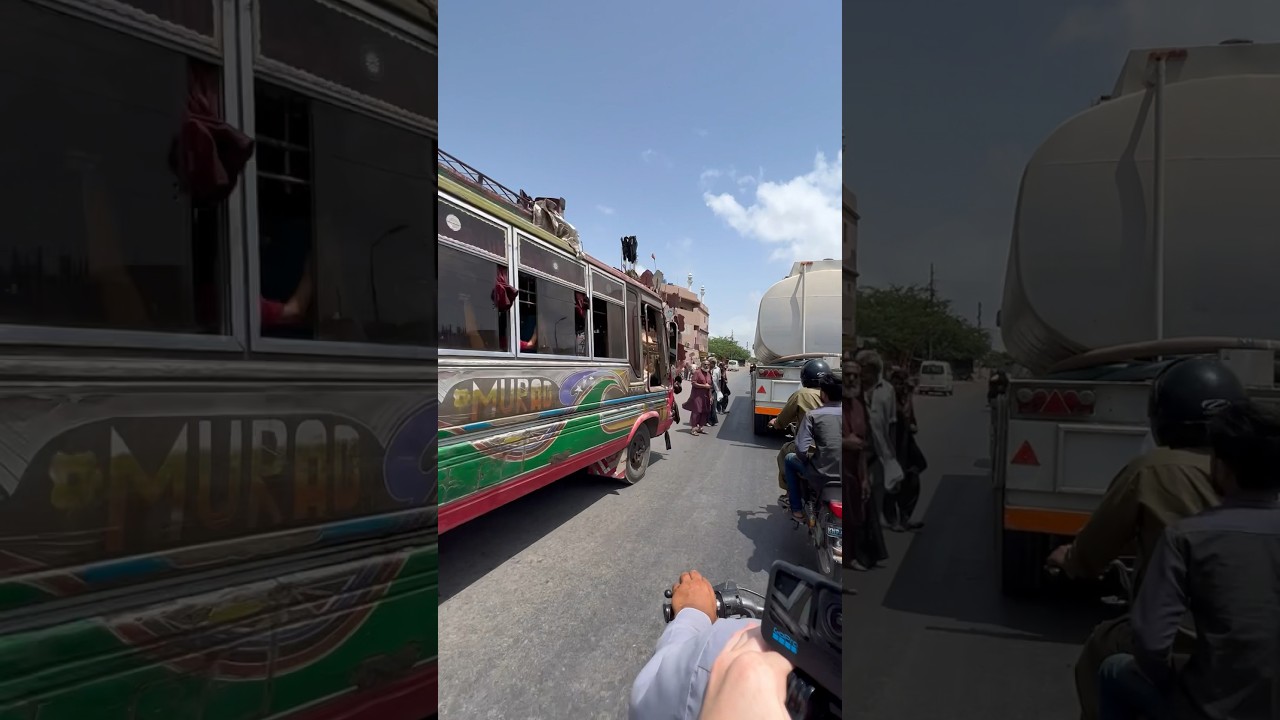 Motorbike ride  in Karachi Pakistan 🇵🇰 #shorts #motorbike #pakistan #karachi #traffic #madness