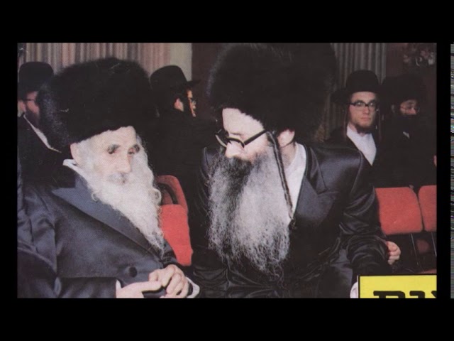 הרה''ק מלובלין עם חתנו האדמו''ר מאמשינוב