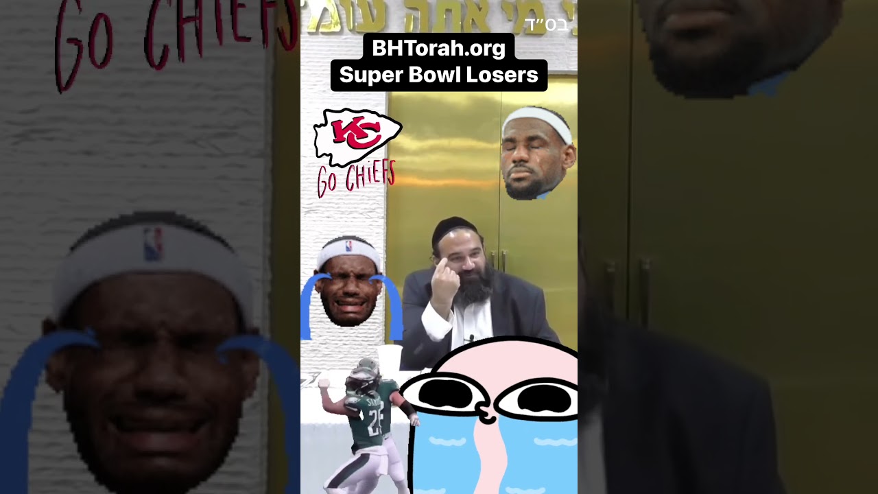 Super Bowl Losers Reaction #Jewish #RabbiYaronReuven #SuperBowl #superbowllix #kansascitychiefs