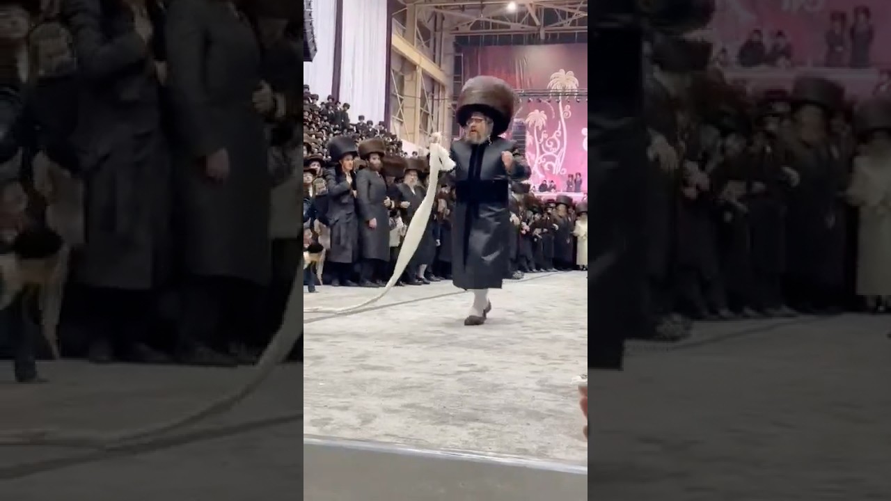 Mitzvah Tantz at wedding of Satmar Rebbe’s first great grandchild