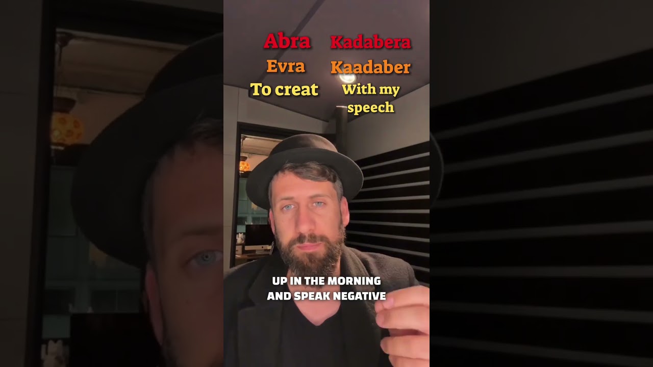 The word abracadabra come from Hebrew? #abracadabra #bibleverse #bibleverses #bible #biblestudy